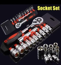 12-Piece Set Multifunction Hardware Tools Ratchet Quick Socket Wrench Set