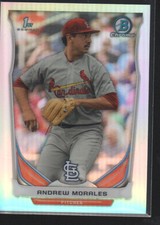 ANDREW MORALES   2014 BOWMAN CHROME DRAFT PROSPECTS REFRACTOR CARD #CDP76