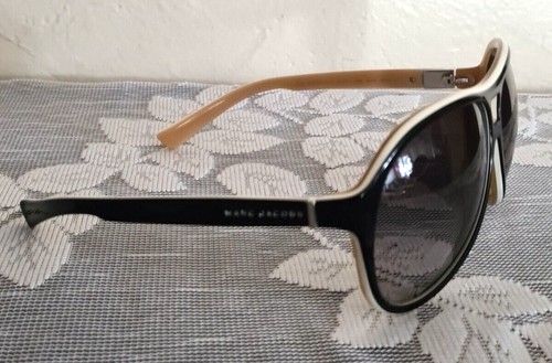 MARC JACOBS MJ 012/S Erry Unisex E8BLF Sunglasses 63-12-125 Black White Yellow - Picture 12 of 15