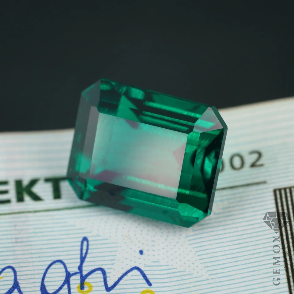 Emerald Genuine Hydrothermal Green Loose Gemstone Octagon Zambia 5ct. 10x12mm EU - Image 3 of 4