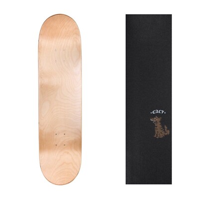 Cal 7 Blank Maple Skateboard Deck 7.75'' 8'' 8.25'' 8.5'' w/ Dog Graphic Griptape