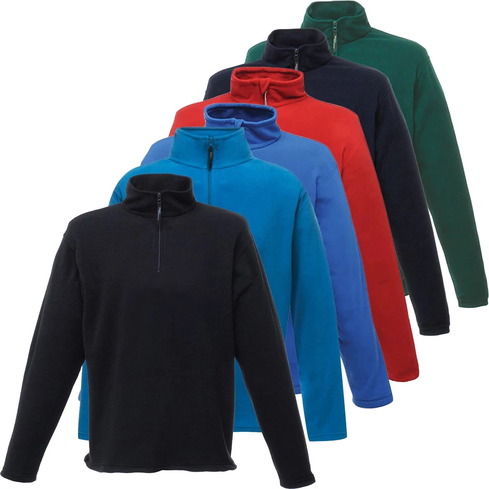 Regatta Mens Fleece Half Zip Lightweight Micro Fleece Pullover Jacket Jumper