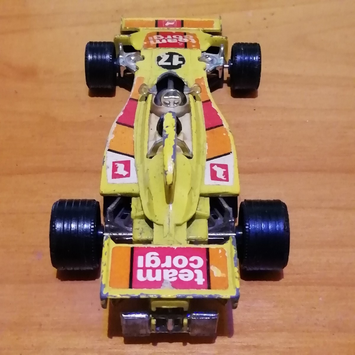 Corgi Hesketh Ford 308 F1 Car Team Corgi Die Cast Yellow - 1:36