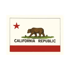 Political California State Flag Bear Republic USA Framed Wall Art Print