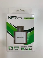 2 PACK American Type Outlet to DUAL USB Power Adapter Wall Charger Plug