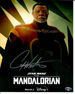 Carl Weathers Mandalorian Actor Signed 8 x 10 Photo With COA TTM Seal 23G01643