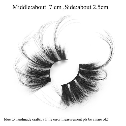 Super Long 70mm Lashes False Eyelashes Lash Extension 100% 3D Mink Hair - Picture 3 of 20