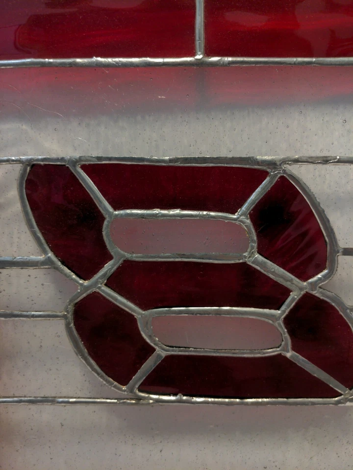 Large Handmade Stained Glass Light Catcher Nascar #8 Dale Earnhardt Jr. Man Cave - Image 4 of 4