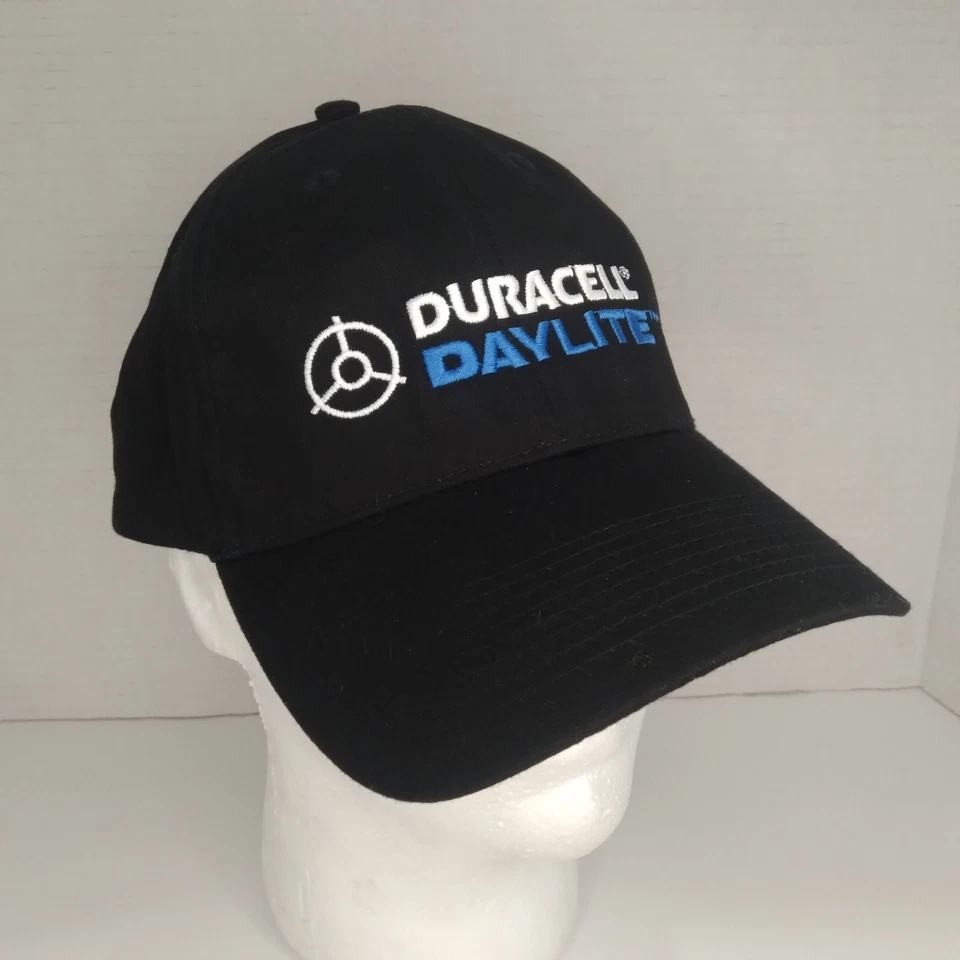 Gorra Duracell Daylite Negra Bordada Ajustable Correa Gorra Promocional Foto 2 de 4