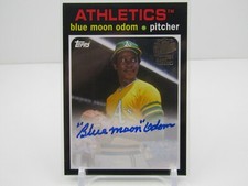 BLUE MOON ODOM 2020 TOPPS ARCHIVES FAN FAVORITES AUTOGRAPH AUTO! ATHLETICS!