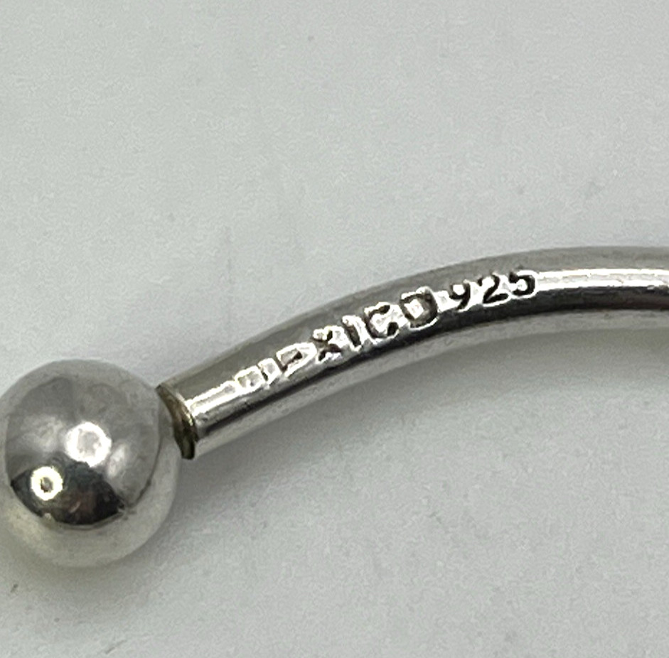 BYZENTINE Solid Sterling Silver 925 CUFF BANGLE B… - image 6