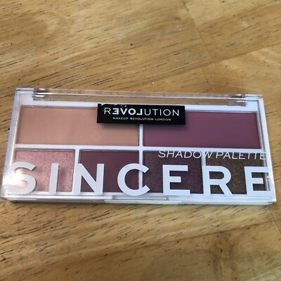 Makeup Revolution Sincere 6 Pan Eyeshadow Palette 5.2g Sealed NIB