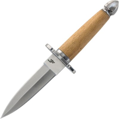 Legacy Arms Medieval Feast Dagger Fixed Knife 4.5'' 5160 Steel Blade Wood Handle