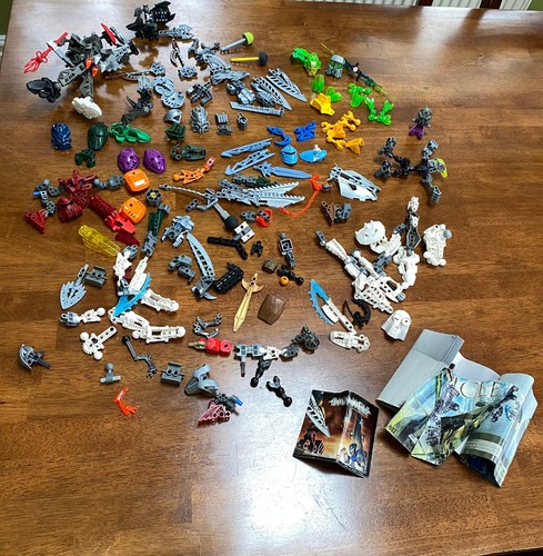 LEGO BIONICLE Bulk Lot 1 lb Random Parts & Pieces 1.4lbs