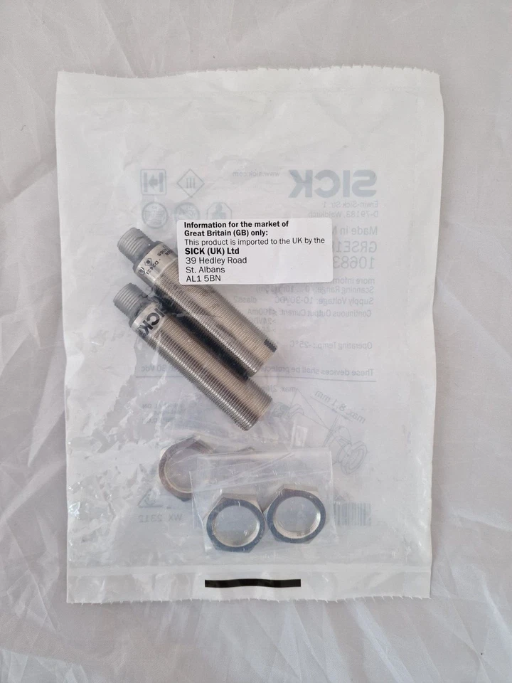 Sick GRSE18-P2422 1068336, M18 Metal, Axial, Through-beam, PNP, M12 4-pin plug - Image 2 of 2