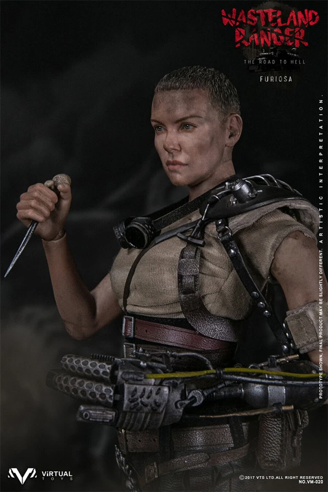 Figura de acción VTS TOYS 1/6 VM020 Mad Max 4 Commander Furiosa Charlize Theron Foto 4 de 4