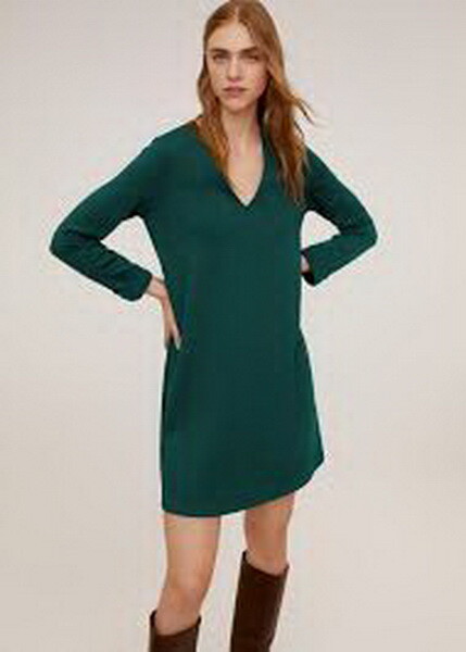 mango dark green dress Mango satin midi dress in olive green