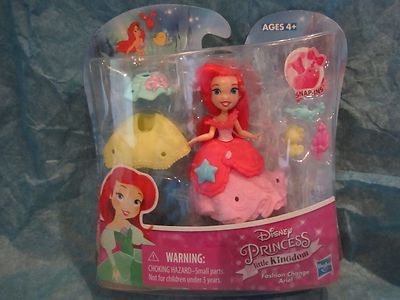 Hasbro Disney Princess Little Kingdom NEW Fashion Change Ariel Doll Snap In 