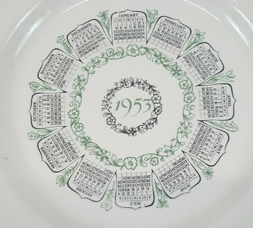 Vintage Advertising 1953 Calendar Plate Erb Electric Kutztown PA Bendix Maytag - Picture 5 of 6
