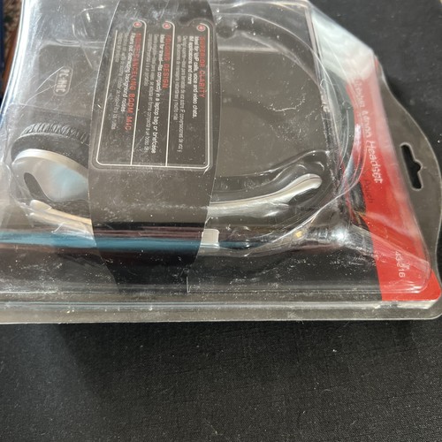 Gigaware Foldable Mono Headset 43-216 w/ Microphone & Carry Pouch NEW SEALED - Picture 3 of 11