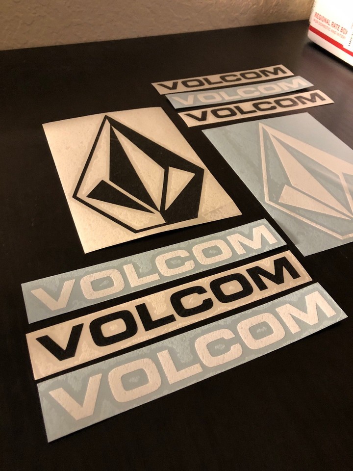 8 Volcom Snowboarding Stickers Skateboarding Decal Stickers Clothing ...