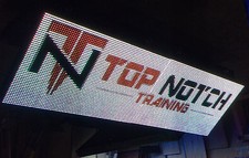 1-SIDED OUTDOOR 3x10 FULL COLOR LED SIGN RGB 113"L X 38"H - 5 YEAR WARRANTY 16mm