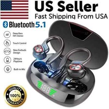 For iPhone 16 Pro Max 15 14 13 12 Wireless Earbuds Ear-hook Bluetooth Headphones