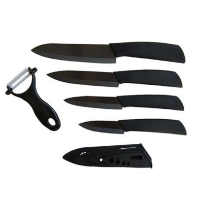 Ceramic Knife Set Black Blade Kitchen Cutlery Peeler Paring Knife 3/4/5/6 Inch