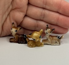 Vintage Miniature MCM Kitschy Deer Fawn Plast...