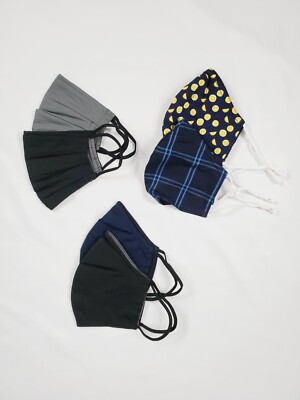 Reusable Washable Goodfellow Cloth Face Masks Size S/M,L/XL,OSFM - Packs 4,10,24
