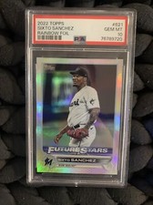 2022 Topps Series 2 Sixto Sanchez Rainbow Foil 621 PSA 10 Gem Mint Pop 1 Marlins