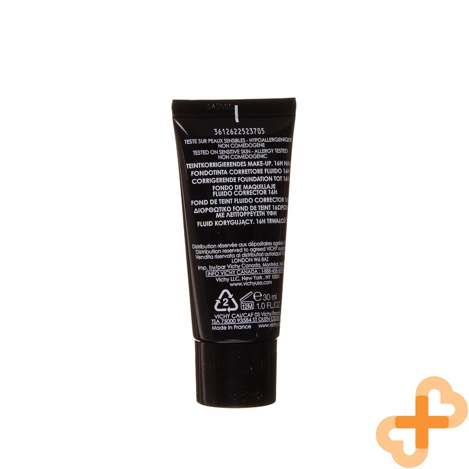 Vichy Demablend Fluid Corrective Foundation 16HR 30ml SPF35 Colour Nude 25 - Image 4 of 4