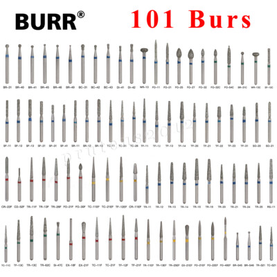 Dental FG Diamond Burs for High Speed Handpiece Friction Grip 5pcs/pack