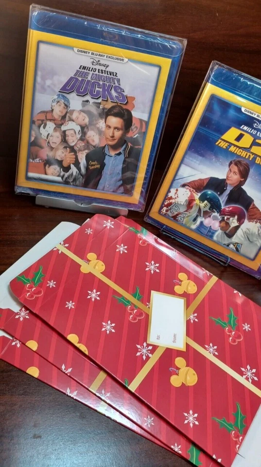 The Mighty Ducks Trilogy (Blu-ray) + Disney Giftboxes-w/PROTECTIVE SLEEVES-NEW - Image 4 of 4