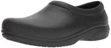 Crocs  On the Clock Work Slip On Unisex Black US Size M8-W10 (3423)*
