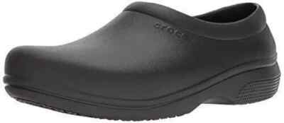 Crocs On the Clock Work Slip On Unisex Black US Size M8-W10  display picture 3