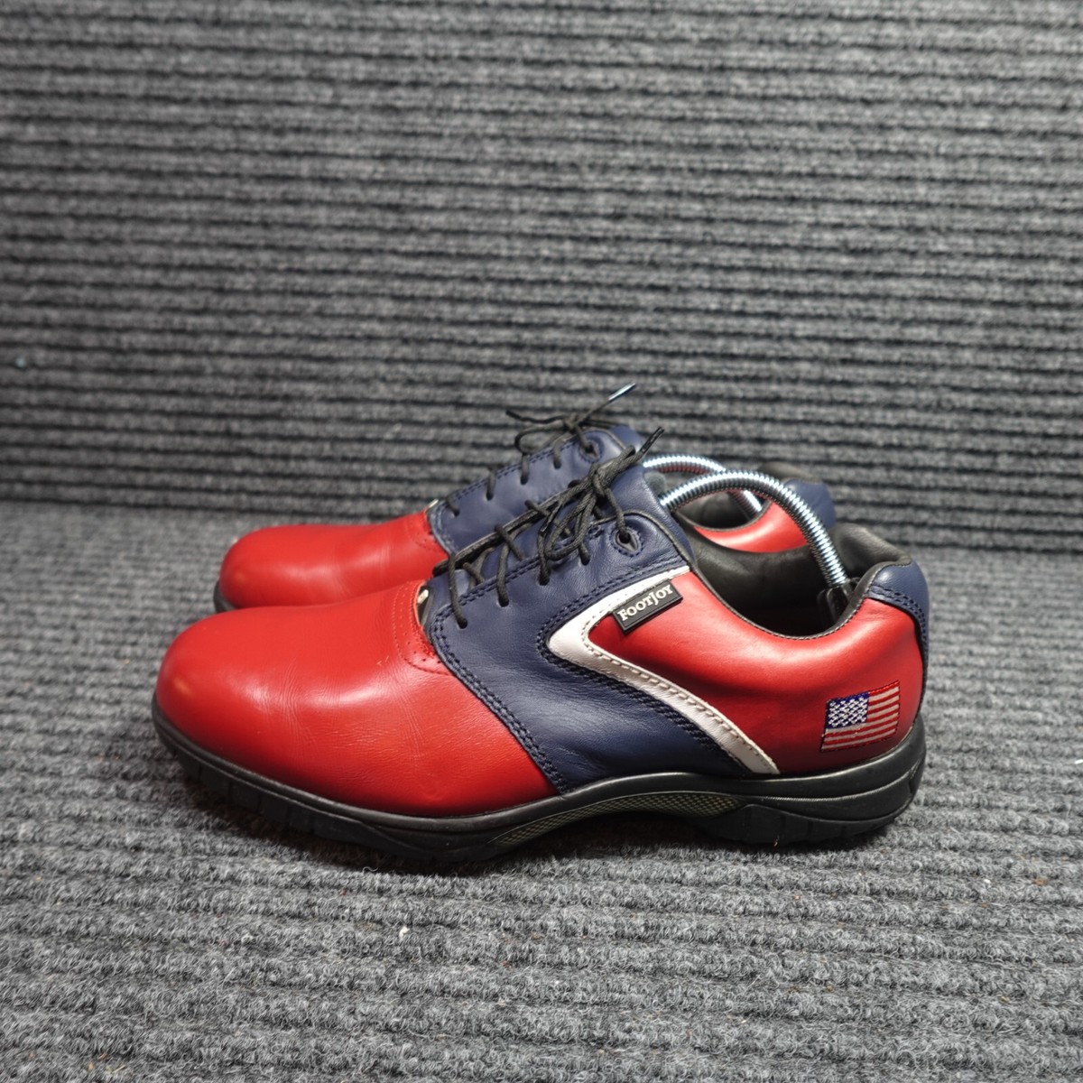 FootJoy Golf Shoes Mens 11.5 REd White Blue MyJoys American