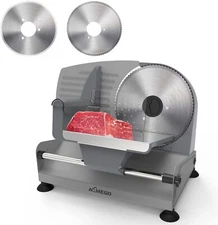 Electric Meat Slicer for Home Use 200W, Aemego Food Slicer with Removable