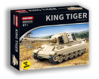 Oxford Block KING TIGER BM35232 WWII Military German Tank Bricks