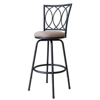 Roundhill Furniture Redico Adjustable Metal Barstool Powder Coated Black on sale Roundhill Furniture Redico Adjustable Metal Barstool Powder Coated Black on sale