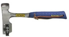 Estwing E3-CA Metal Shingler's Hammer 35 oz. with Blue Shock Reduction Grip