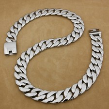Stainless Steel Huge Heavy Mens Necklace Biker Rock Punk Chain 5C005ND