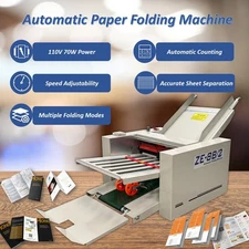 Automatic Paper Folding Machine 8 Modes Brochure Folder Electric Foldout Machine