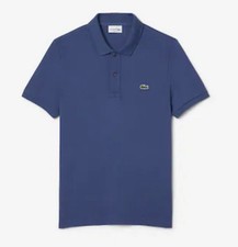 Lacoste - Men's Slim Fit L12.12 Short Sleeve Pique Polo Shirt, Blue Sz 4 Med.