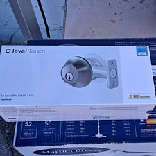 Level Touch Keyed Entry Smart Deadbolt, Satin Nickel, Apple HomeKit Bluetooth