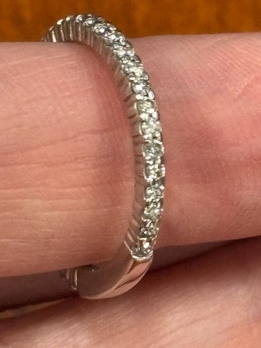 ZALES 1/2 cttw Diamond Eternity Band Ring, 14k WG with Lifetime Protection Plan