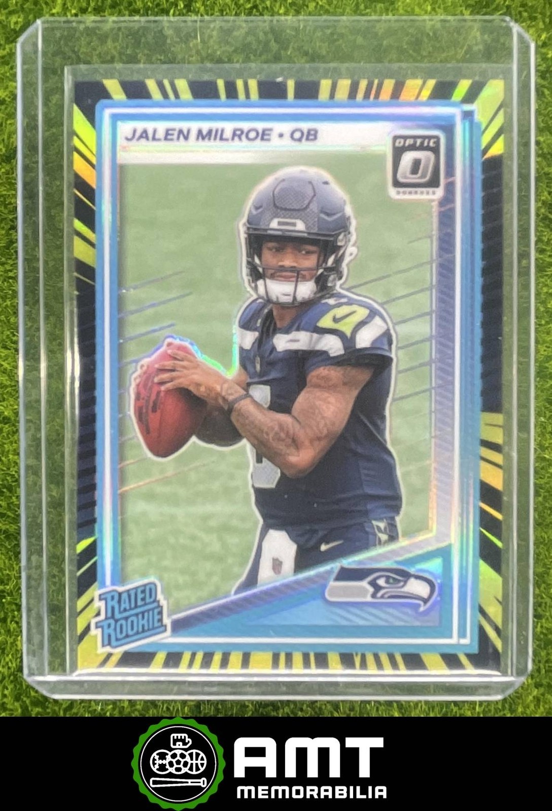 Jalen Milroe 2025 Panini Donruss Optic 49/75 Rated Rookie Electricity Prizm #253