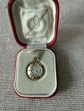 GUB Glashütte Collieruhr Damen-Taschenuhr Anhängeuhr Kal. 08-20 Komplettset!