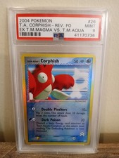 Pokemon Team Aqua's Corphish 26/95 Team Magma VS Team Aqua Rev Foil - PSA 9 MINT on eBay