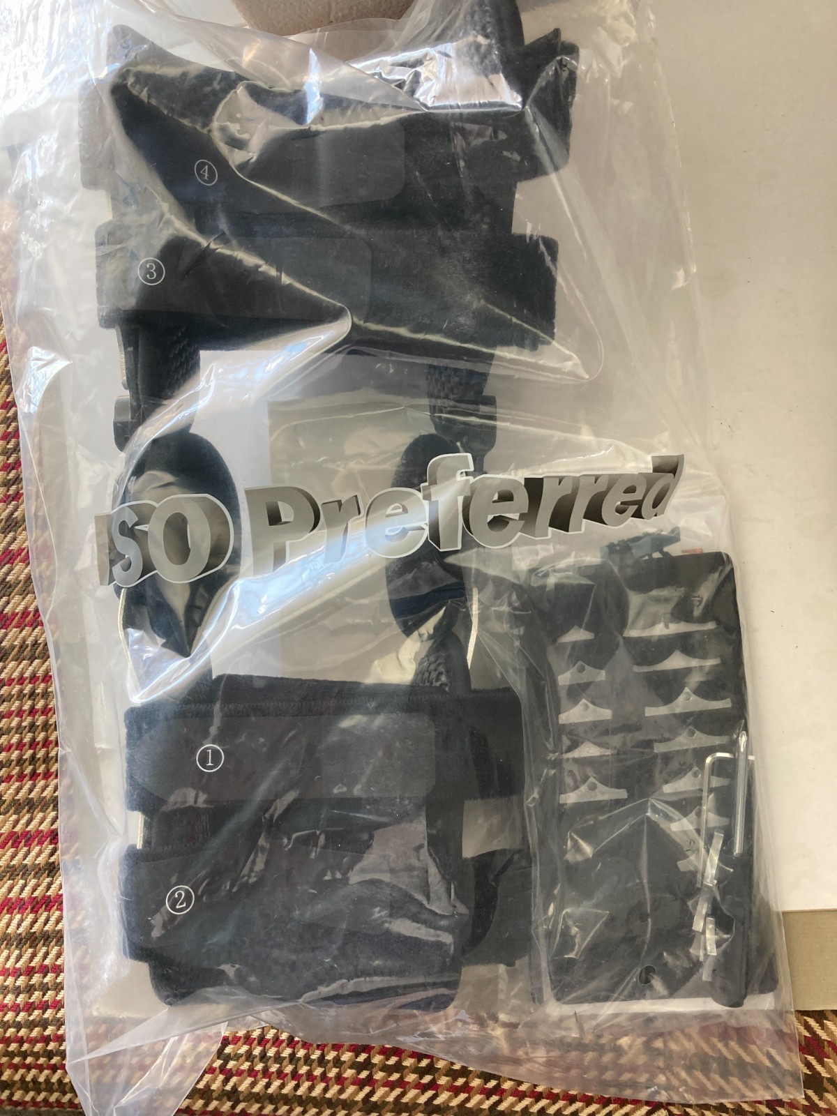 New Pair of ISO Preferred OA Dual Upright ROM Hinge Knee Brace Medium Size (R&L)